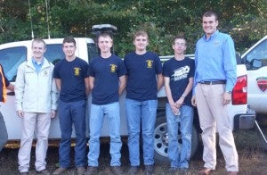 Pictured with the R-H FFA Forestry Judging team members are, from left, Virginia FFA Association Secretary Hunter Wimmer, Carter White, Russell Schmidt, Hunter Sanderson, Ben Whitlow, and Virginia FFA Association President Chandler Vaughan. The team placed first overall in the Senior Division with Whitlow placing firstt and White placing fourth individually. The Southside Area Forestry Judging Career Development Event (CDE) was held this fall at the White Oak Mountain Wildlife Management Area in Pittsylvania County. The team earned the right to compete in the area event by placing first in the Southside Federation Forestry Judging CDE. The team will now compete against the four other area winning teams at the Virginia FFA State Forestry Judging CDE in the spring.