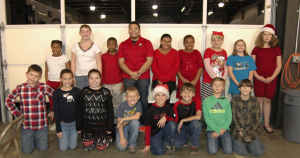 Students from Phenix Elementary School provided music during the event. Students pictured are, from left, front row, Devin Letterman, Sarah Mason, Anna Taylor, Dylan Ellington, Jacob Williams, Tim Lenkewicz, Quest Hennings, Michael Davis, back row, Amyiah Scott, Katelin Johnson, Kahlil McCargo, Chris Badgett, Neveah James, Catherine Battle, Cheyanne Lambert, Tracey Fuller and Kylie Roberts.